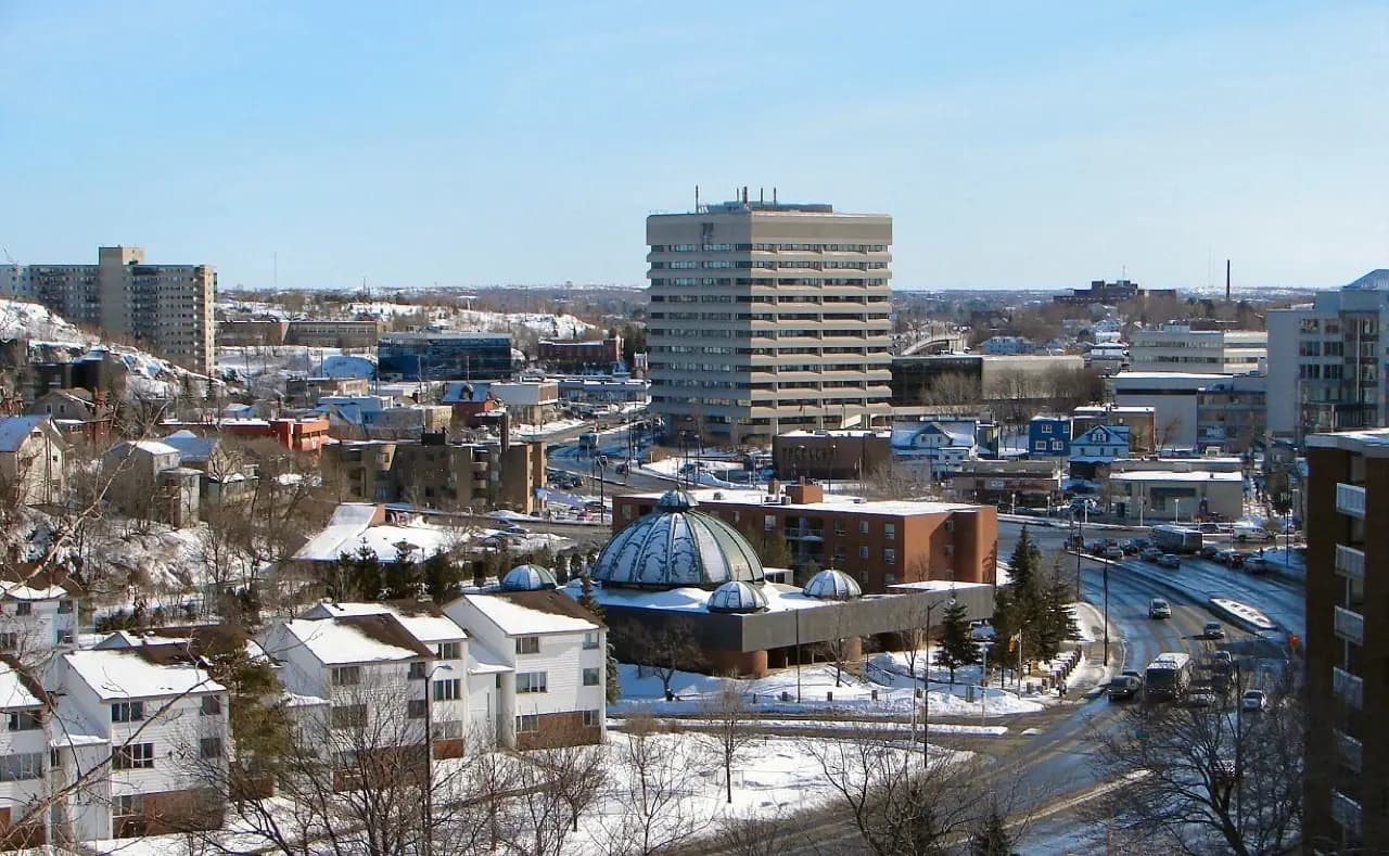 Greater Sudbury, Ontario cityscape in Northern Ontario — cobbler and shoe repair service area